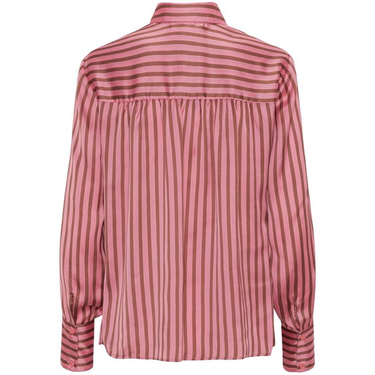 Karmamia Augusta Skjorte, Flamingo Stripe